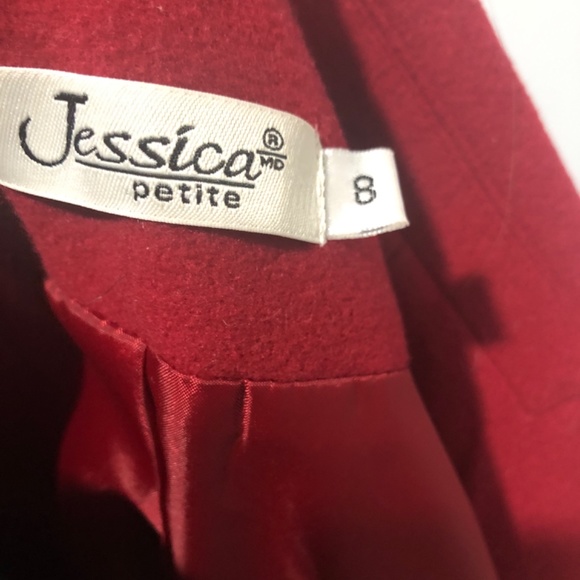 Vintage Red wool blend blazer - Picture 5 of 6